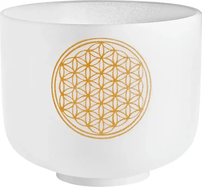 Meinl Sonic Energy Crystal Singing Bowl 8″ – Flower of Life/128Hz