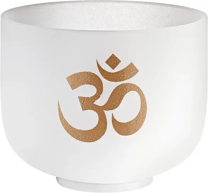 Meinl Sonic Energy Crystal Singing Bowl, white-frosted, 8″ / 20 cm, Note C 5, OM