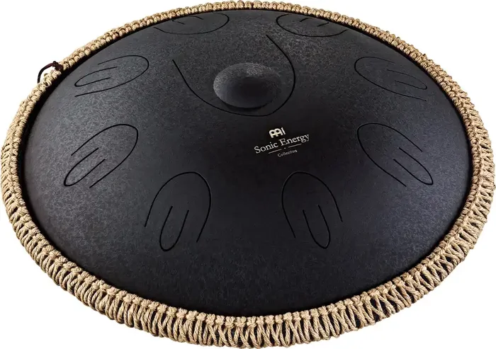 Meinl Sonic Energy Octave Steel Tongue Drum, Black, D Kurd, 16″ / 40 cm