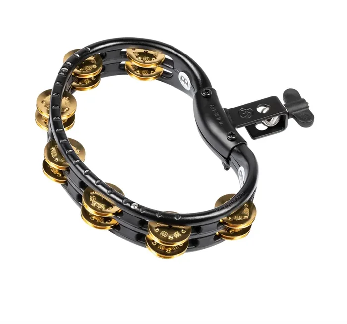 Meinl (TMT2B-BK) Mountable ABS Tambourine – Solid Brass Jingles – Black