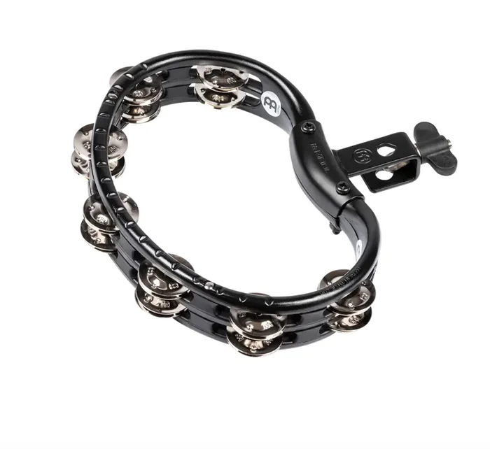 Meinl TMT2BK Mountable ABS Tambourine – Nickel Plated Steel Jingles
