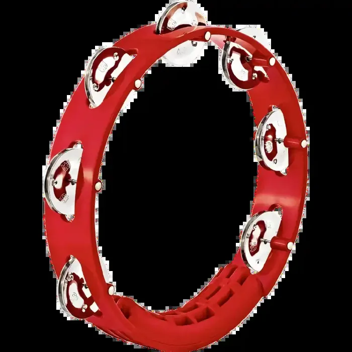 Meinl Tour Tambourine, Steel Jingles, Red 8″