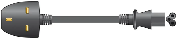 Mercury Mains Power Leads UK Plug – Clover Leaf 3A – 1m