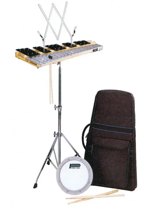 Mitello Glockenspiel Pack Includes Practice Pad Bag Stand Beaters Drum