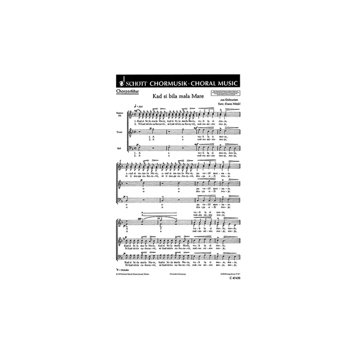 Moeckl, Franz – Kad si bila mala Mare