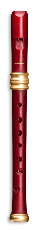 Mollenhauer Dream Soprano Recorder Red Glitter Double Holes