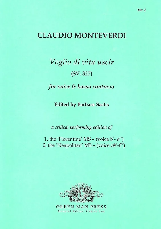 Monteverdi Voglio di vita uscir
