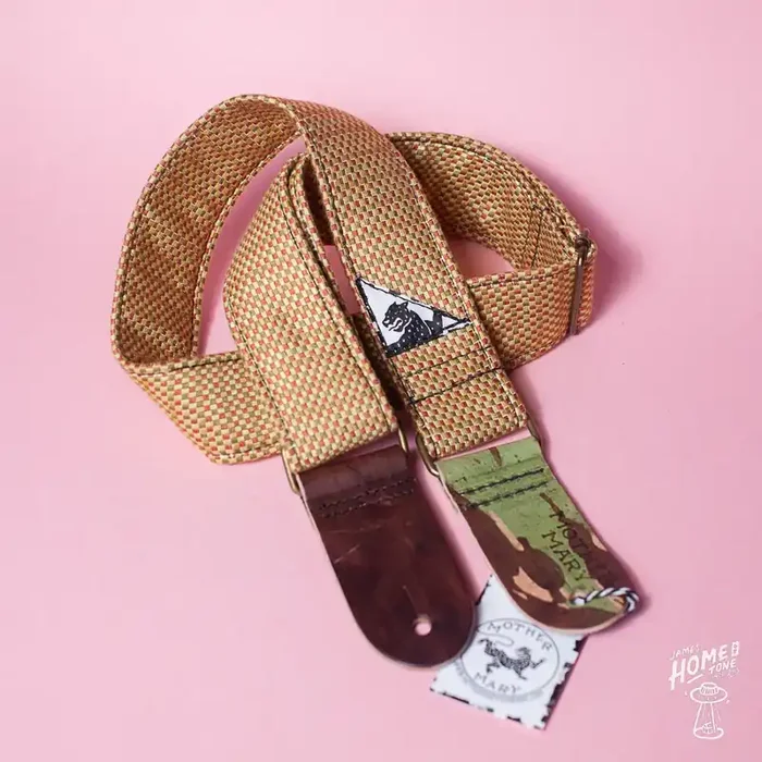Mother Mary Company handmade guitar strap – ‘Crime and Crimson‘