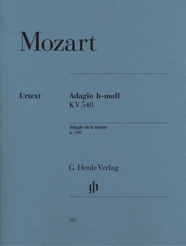 Mozart – Adagio B Minor K 540 (Softcover Book)