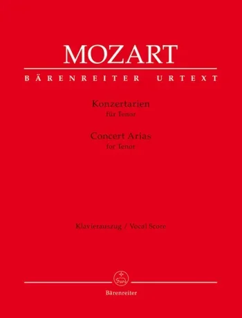 Mozart : Concert Arias for Tenor (Urtext). : Voice: (Barenreiter)