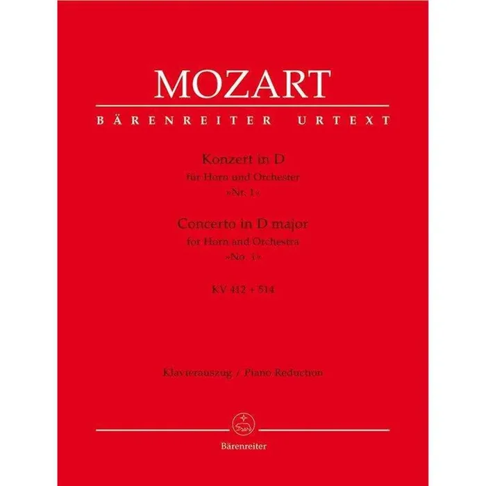 Mozart Concerto in D Major for Horn and Orchestra (No. 1 French Horn)