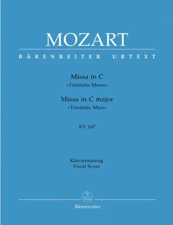 Mozart : Missa C Major K. 167 “Trinitatis Mass” Vocal Score (Barenreiter)