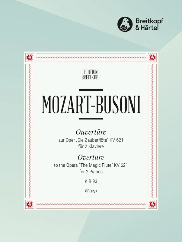 Mozart: Overture to The Magic Flute (arr. for 2 pianos)