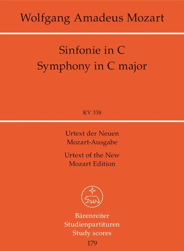 Mozart: Symphony No 34 in C K338 – Study Score
