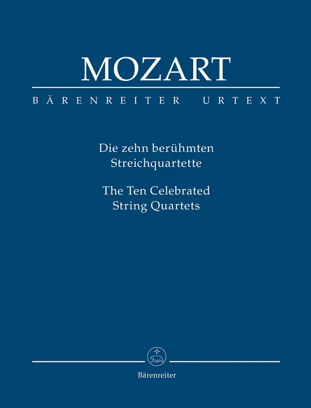 Mozart: Ten Celebrated String Quartets – Study Score