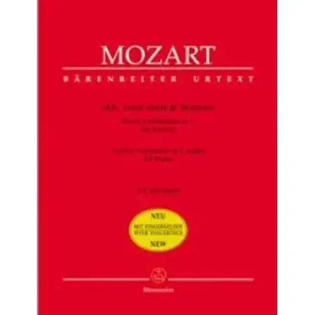 Mozart, Wolfgang Amadeus 12 Variations K265 Ah vous dirai Fingerd