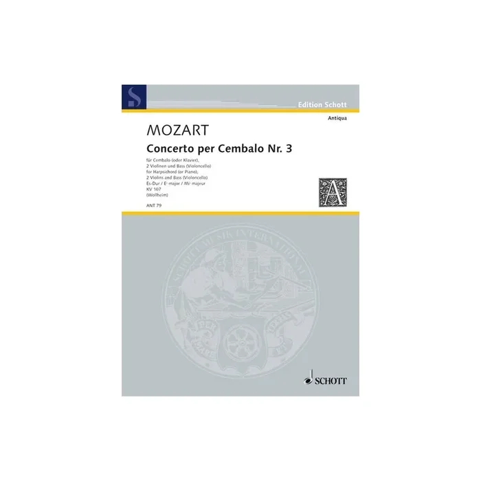 Mozart, Wolfgang Amadeus – Concerto III Eb Major KV 107