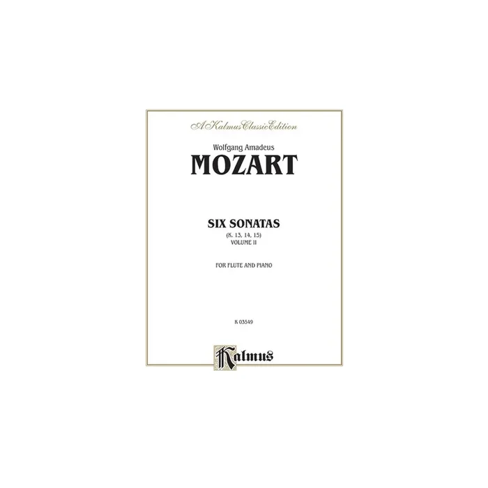 Mozart, Wolfgang Amadeus – Six Sonatas, Volume II (Nos. 4-6) (K. 13, 14, 15)