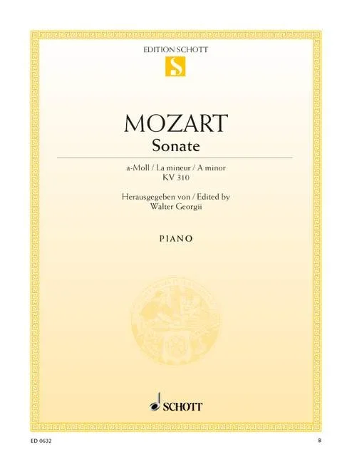 Mozart, Wolfgang Amadeus : Mozart, Wolfgang Amadeus : Sonata A minor, – piano – Schott Digital