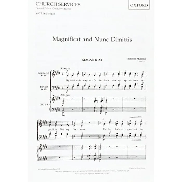 Murrill, Herbert – Magnificat and Nunc Dimittis