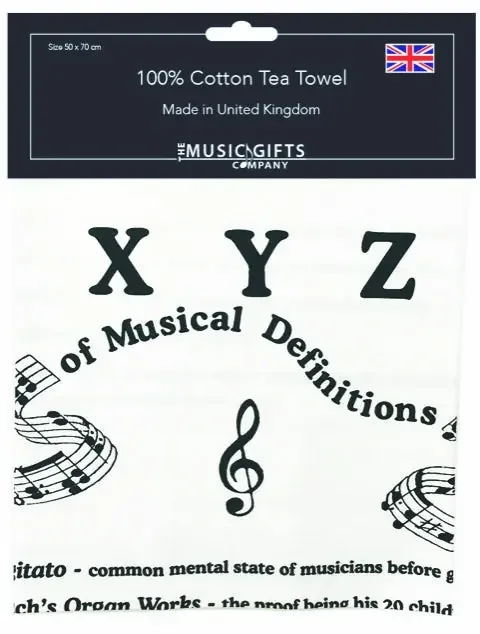 Music Definitions Tea Towel – Music Gifts