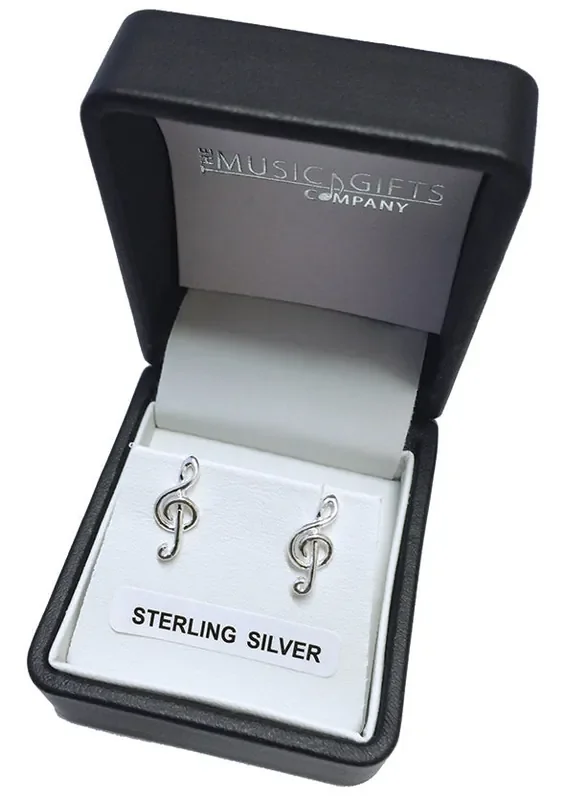 Musical Sterling Silver Stud Earrings