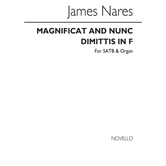 Nares, James – Magnificat And Nunc Dimittis In F