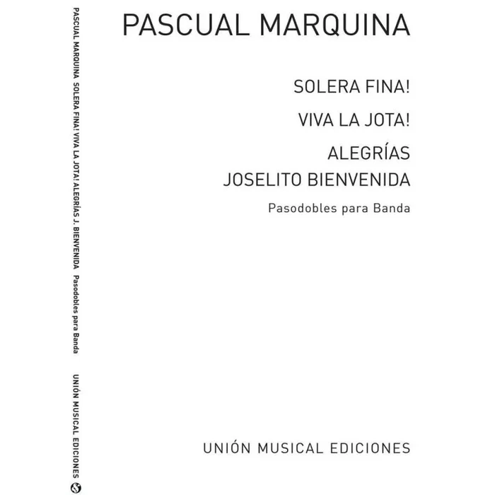 Narro, Pascual Marquina – Pasodobles Para Banda
