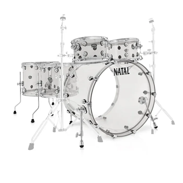 Natal Arcadia Acrylic Drum Kit Shell Pack 5pc 22″ – Translucent