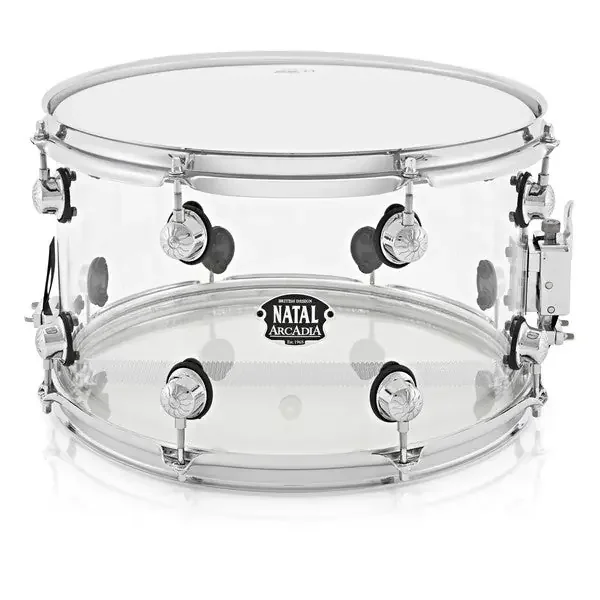 Natal Arcadia Acrylic Transparent Snare Drum 14 x 6.5″