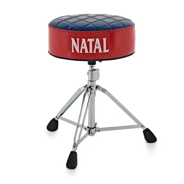 Natal Deluxe Drum Throne, Blue Top With Red Sides