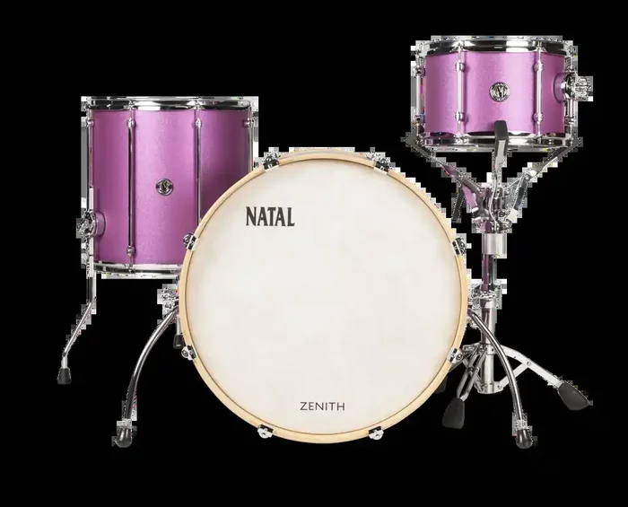 Natal Zenith Vintage Style Drum Kit Pink Frost