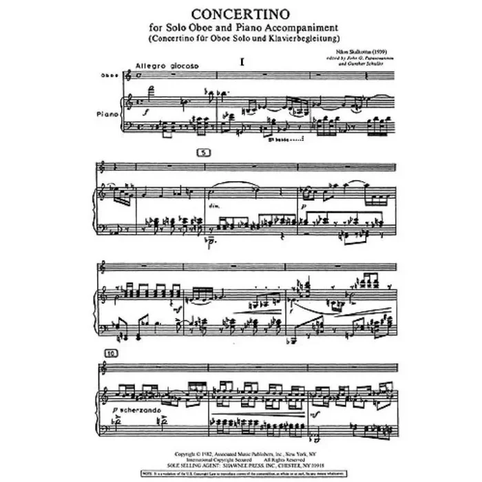 Nikos Skalkottas: Concertino For Oboe And Piano