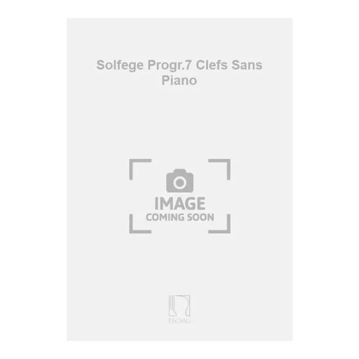 Noel-Gallon, Gabriel – Solfege Progr.7 Clefs Sans Piano