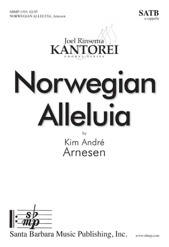 Norwegian Alleluia SATB A Cappella (Octavo)