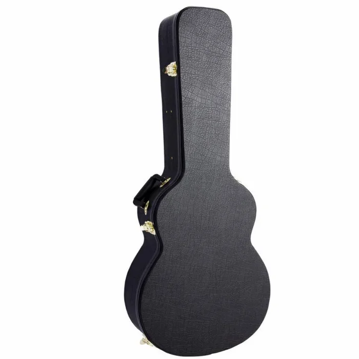 On Stage Hardshell Jumbo Acoustic Guitar Case in Black