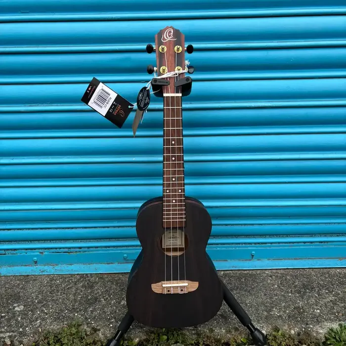 Ortega RUEB-CC Timber Series Concert Ukulele with Gig Bag – Open Pore Finish