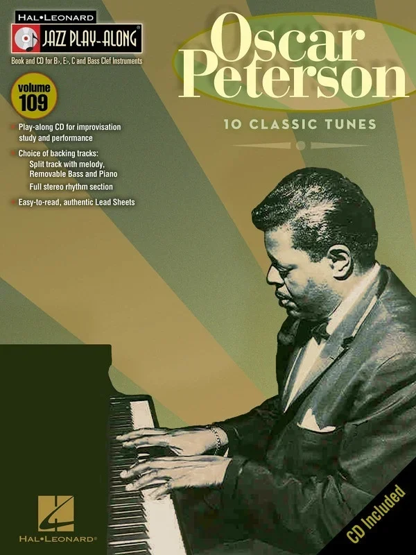 Oscar Peterson Jazz Play Along Book/CD V109 (Softcover Book/CD)