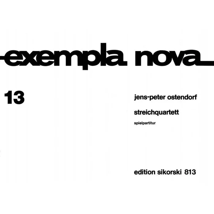 Ostendorf, Jens-Peter – Streichquartett (Nr. 1) 13