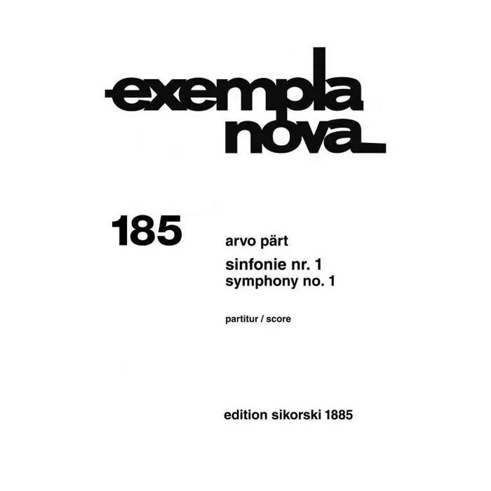 Paert, Arvo – Sinfonie Nr. 1 185