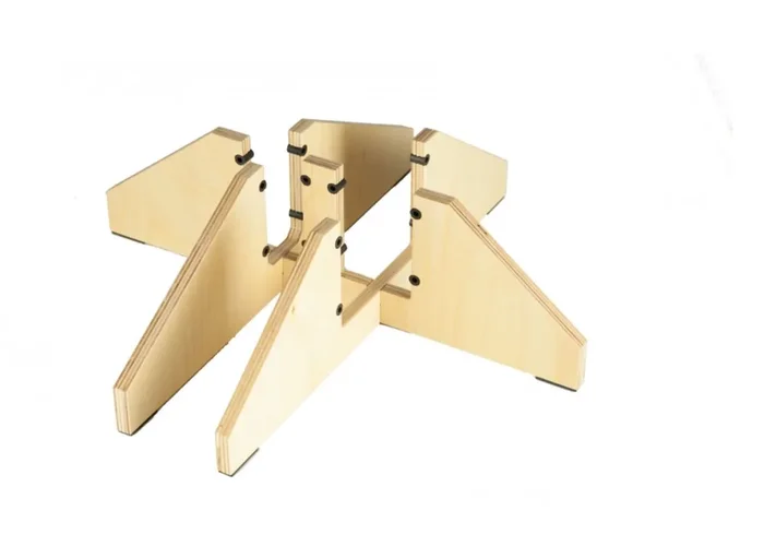 Paetzold Twin Stand for Great Bass in C, Direct Blow