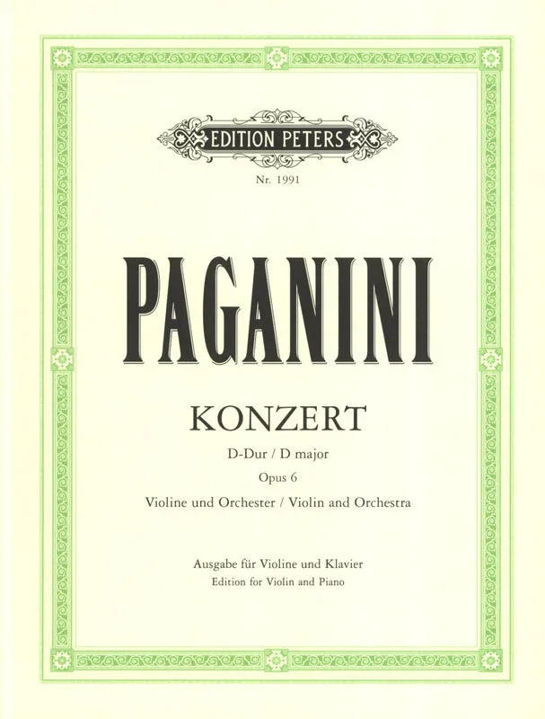 Paganini: Violin Concerto No. 1 in D Major, Op. 6
