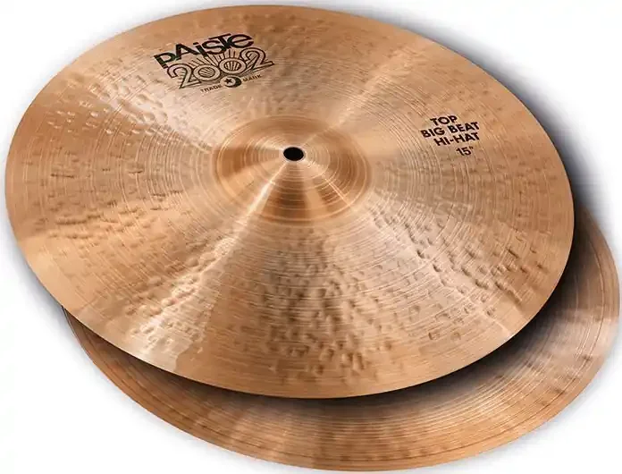 Paiste 2002 Black Label Big Beat Hi Hat Cymbals 15″
