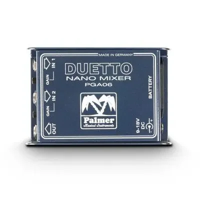 Palmer, DUETTO, Nano Mixer for Guitars and Line Signals