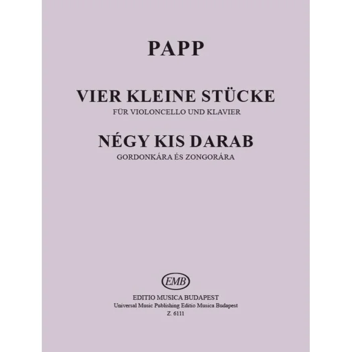 Papp, Lajos – Four Little Pieces