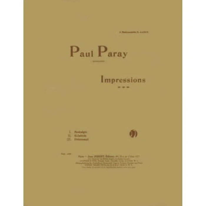 Paray, Paul – Impressions