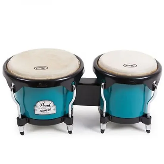 Pearl Primero Fiberglass Bongos (6″ & 7″) Deco Blue finish
