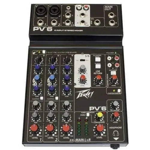 Peavey – PV6 mixer with USB Interface