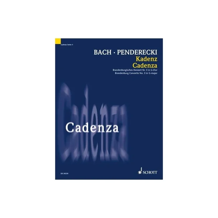 Penderecki, Krzysztof – Cadenza for the Brandenburg Concerto No. 3 G major by Johann Sebastian Bach Vol. 5