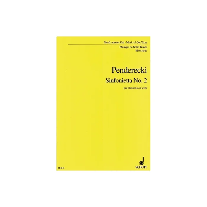 Penderecki, Krzysztof – Sinfonietta No. 2